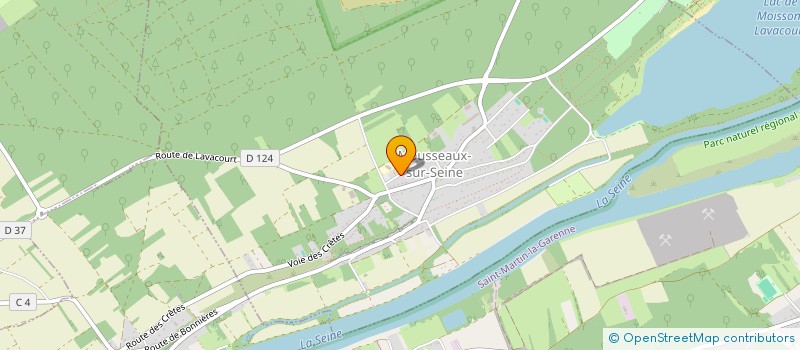 localisation de l'entreprise GROUPEMENT FORESTIER BOIS DE LA PLESSE à MOUSSEAUX-SUR-SEINE