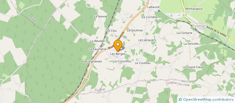 localisation de l'entreprise GROUPEMENT FORESTIER BOIS ET FORETS DE NOUVELLE-AQUITAINE  EYZERAC