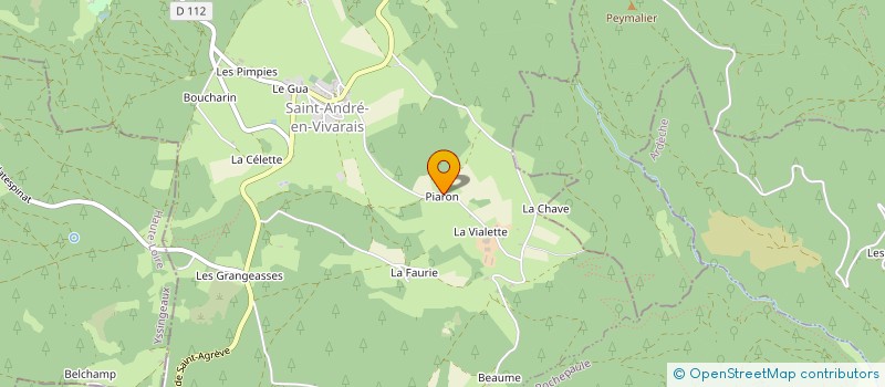 localisation de l'entreprise GROUPEMENT FORESTIER BP  SAINT-JULIEN-VOCANCE