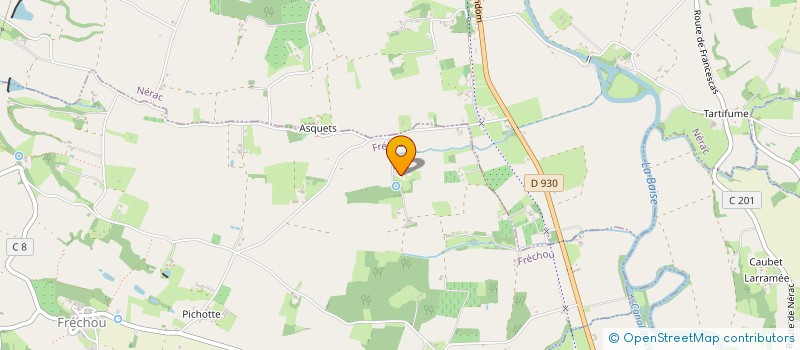 localisation de l'entreprise GROUPEMENT FORESTIER BRUYERES AQUITAINE  NERAC