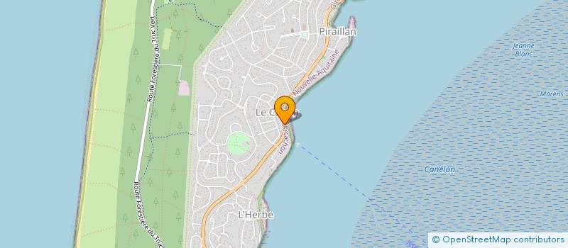 localisation de l'entreprise GROUPEMENT FORESTIER CAP DE PINS  LEGE-CAP-FERRET