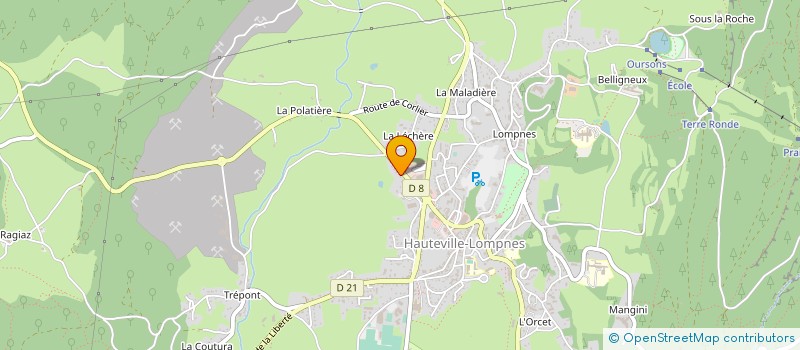 localisation de l'entreprise GROUPEMENT FORESTIER CARRIER  BRENOD