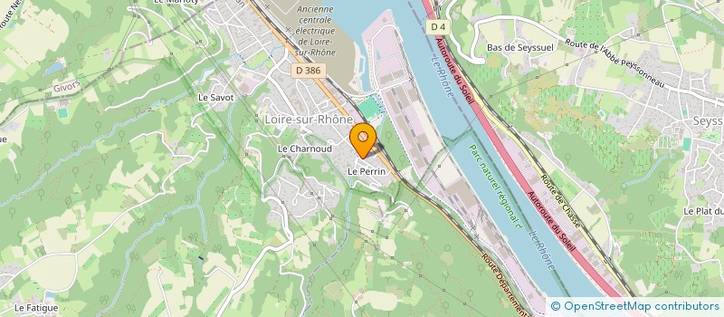 localisation de l'entreprise GROUPEMENT FORESTIER CELLARD  LOIRE-SUR-RHONE