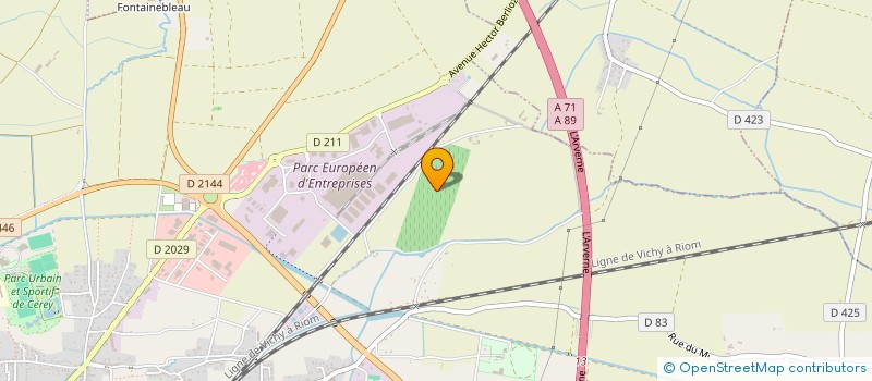 localisation de l'entreprise GROUPEMENT FORESTIER CHABA D'ENTRA  RIOM