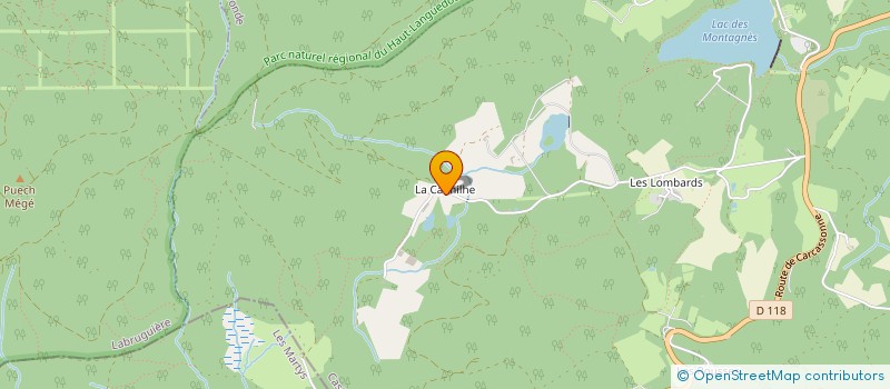 localisation de l'entreprise GROUPEMENT FORESTIER CHAMAJEN  MAZAMET