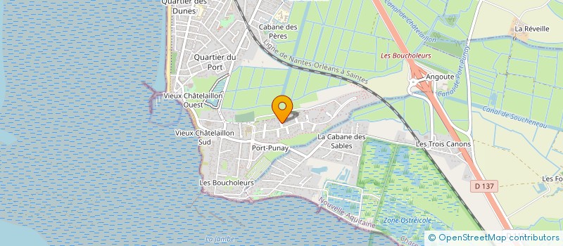 localisation de l'entreprise GROUPEMENT FORESTIER CHAVERLANGE à CHATELAILLON-PLAGE