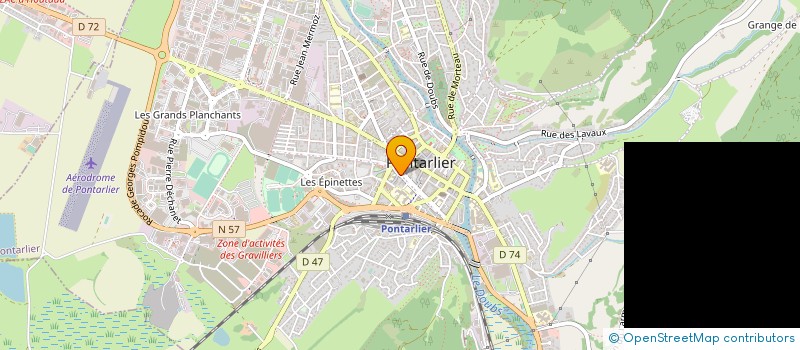 localisation de l'entreprise GROUPEMENT FORESTIER CHEMIN DES MOINES  PONTARLIER