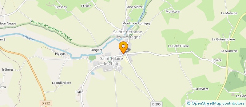 localisation de l'entreprise GROUPEMENT FORESTIER CORDIER ET FILS à SAINT-HILAIRE-LE-CHATEL