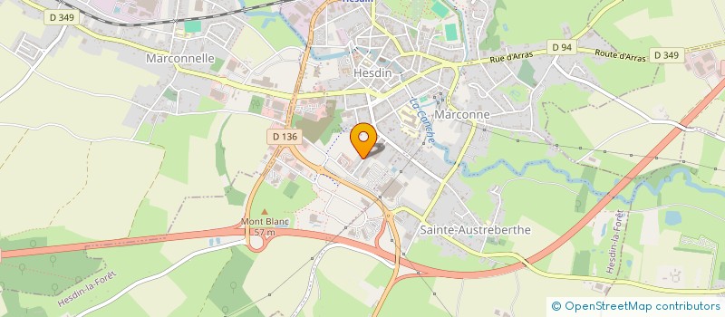 localisation de l'entreprise GROUPEMENT FORESTIER CPMGR  HUBY-SAINT-LEU