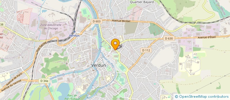 localisation de l'entreprise GROUPEMENT FORESTIER D'AILLEVILLERS à VERDUN