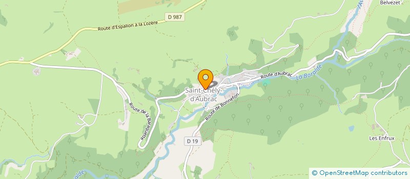 localisation de l'entreprise GROUPEMENT FORESTIER D'AUNAC  CONDOM D AUBRAC