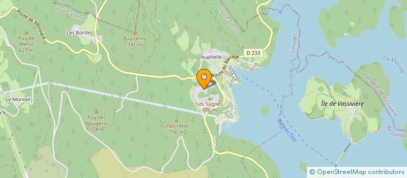 localisation de l'entreprise GROUPEMENT FORESTIER D'AUPHELLE  PEYRAT-LE-CHATEAU