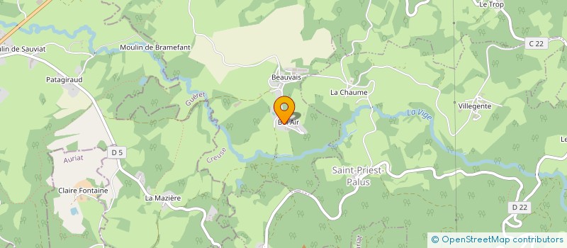 localisation de l'entreprise GROUPEMENT FORESTIER D'EPAGNE JAMOT  SAINT-AMAND-JARTOUDEIX
