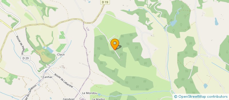 localisation de l'entreprise GROUPEMENT FORESTIER D'ESCAYRAC  CASTELNAU-MONTRATIER