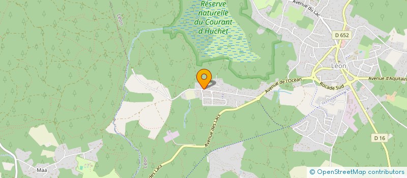 localisation de l'entreprise GROUPEMENT FORESTIER D HUCHET à LEON