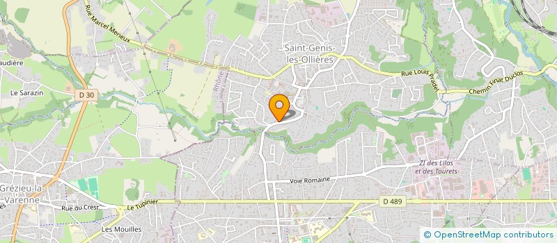 localisation de l'entreprise GROUPEMENT FORESTIER DANCER  SAINT-GENIS-LES-OLLIERES