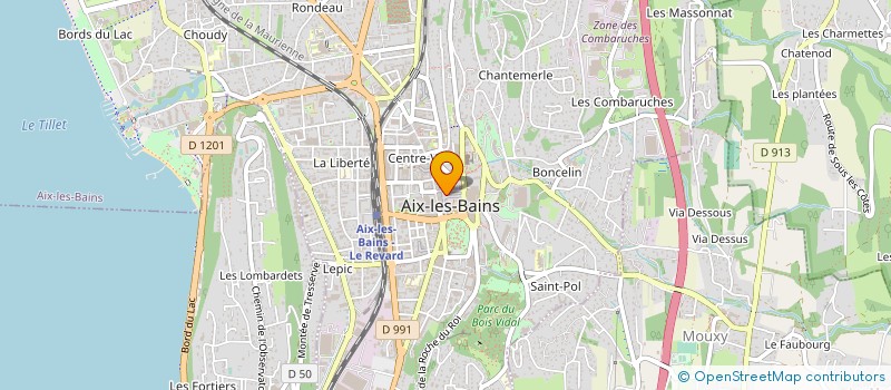 localisation de l'entreprise GROUPEMENT FORESTIER DE AVEGUY à AIX-LES-BAINS