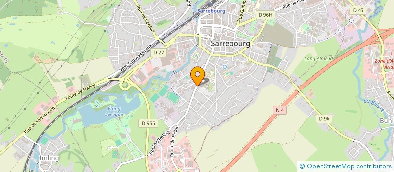 localisation de l'entreprise GROUPEMENT FORESTIER DE BARVILLE à SARREBOURG