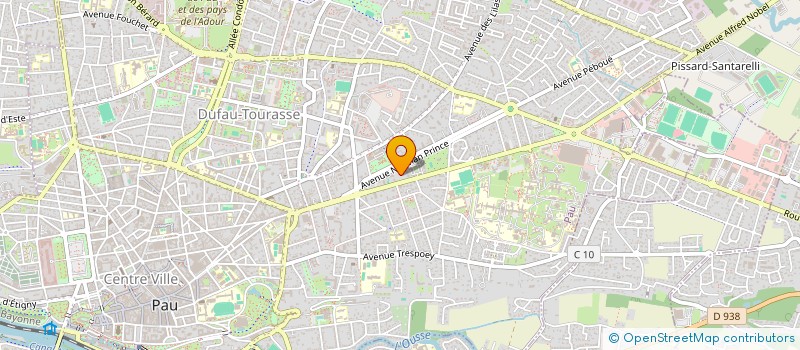 localisation de l'entreprise GROUPEMENT FORESTIER DE BASTARD à PAU