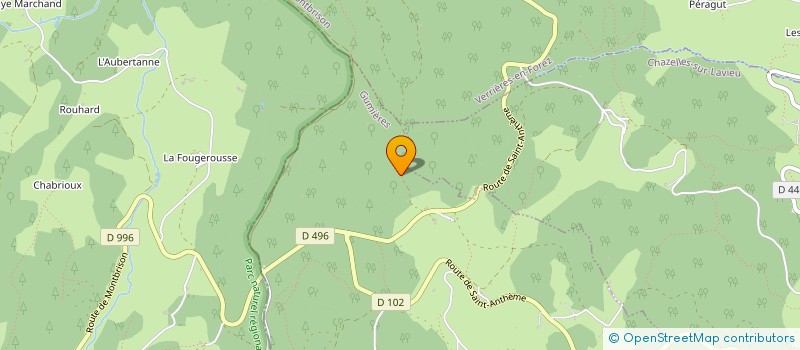 localisation de l'entreprise GROUPEMENT FORESTIER DE BAZOURGE  BOISSET-SAINT-PRIEST