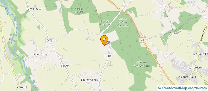 localisation de l'entreprise GROUPEMENT FORESTIER DE BEAUCHAMP à PLELO