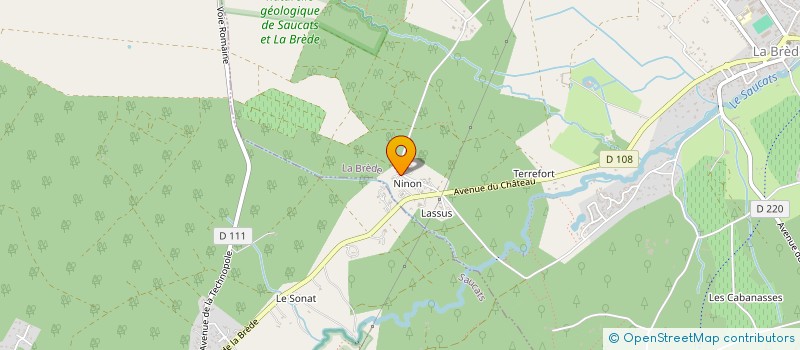 localisation de l'entreprise GROUPEMENT FORESTIER DE BEL AIR  LA BREDE