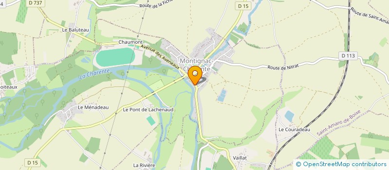 localisation de l'entreprise GROUPEMENT FORESTIER DE BEL AIR à MONTIGNAC-CHARENTE