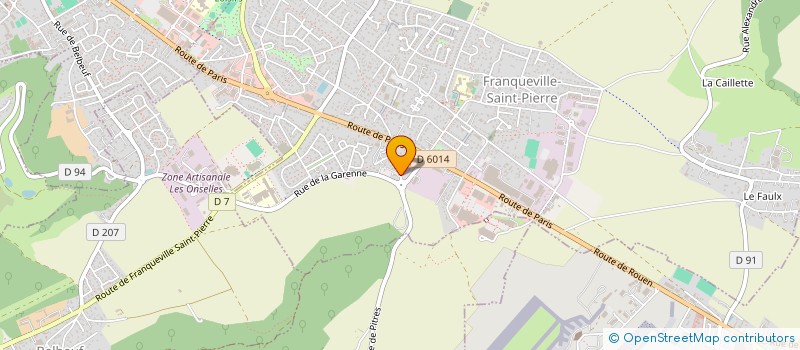 localisation de l'entreprise GROUPEMENT FORESTIER DE BELLOZANNE  FRANQUEVILLE-SAINT-PIERRE