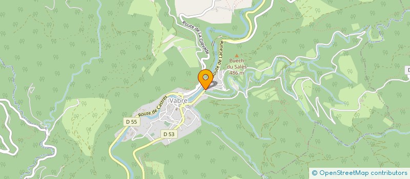 localisation de l'entreprise GROUPEMENT FORESTIER DE BERLOU  VABRE