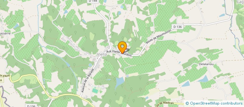 localisation de l'entreprise GROUPEMENT FORESTIER DE BERTHOUMIEU  VIELLA