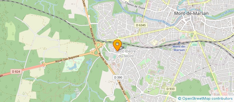 localisation de l'entreprise GROUPEMENT FORESTIER DE BERTIN  CAMBO-LES-BAINS