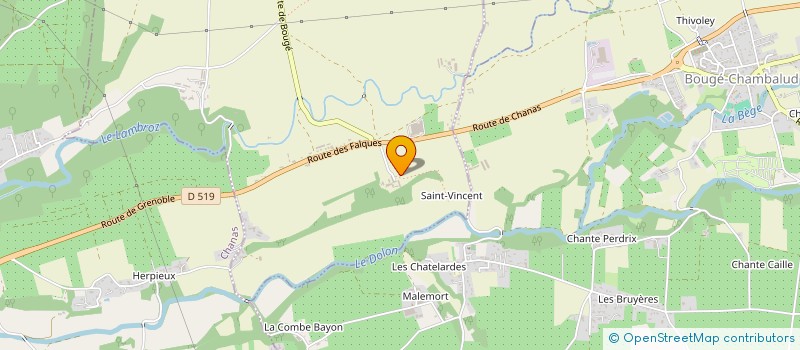 localisation de l'entreprise GROUPEMENT FORESTIER DE BONFILS  AGNIN