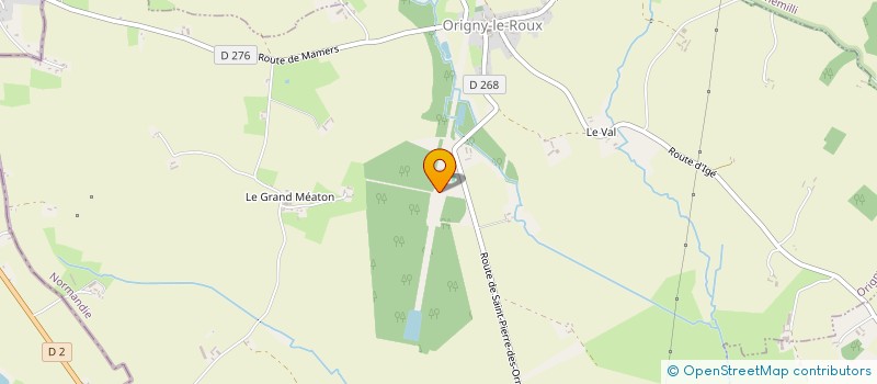 localisation de l'entreprise GROUPEMENT FORESTIER DE BONNE FONTAINE à ORIGNY-LE-ROUX