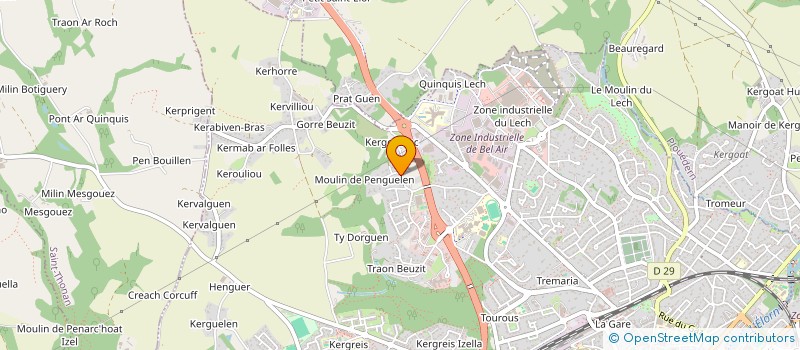 localisation de l'entreprise GROUPEMENT FORESTIER DE BONNEMARE  LANDERNEAU