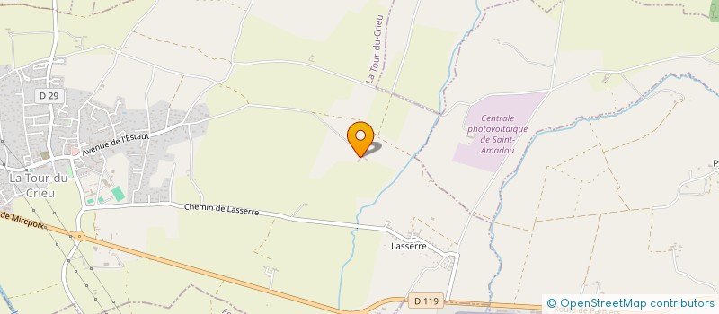 localisation de l'entreprise GROUPEMENT FORESTIER DE BONREPAUS à LA TOUR-DU-CRIEU