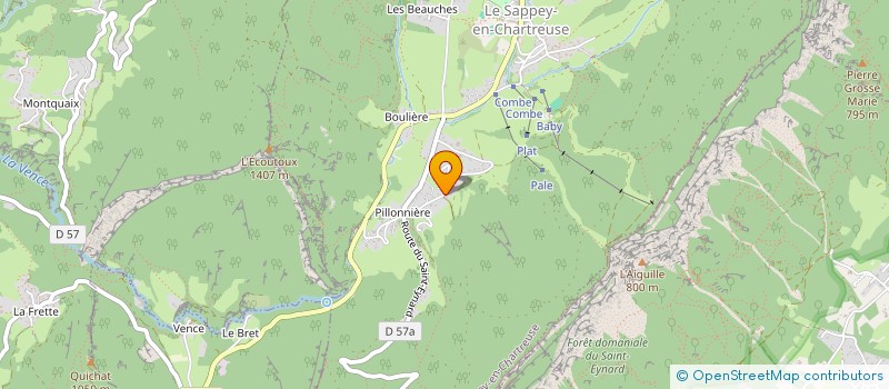 localisation de l'entreprise GROUPEMENT FORESTIER DE BORDELIERE  LE SAPPEY-EN-CHARTREUSE