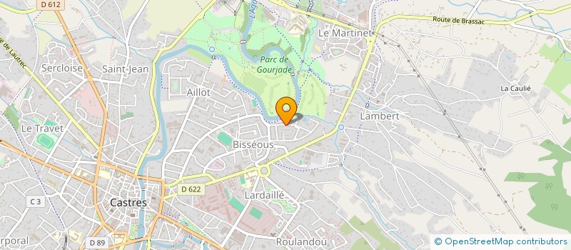 localisation de l'entreprise GROUPEMENT FORESTIER DE BOTE  CASTRES