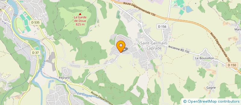 localisation de l'entreprise GROUPEMENT FORESTIER DE BOURET  SAINT-GERMAIN-LAPRADE