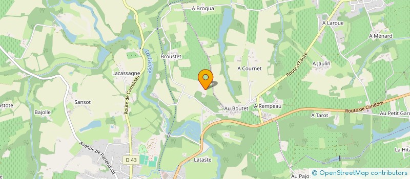 localisation de l'entreprise GROUPEMENT FORESTIER DE BOUTET à EAUZE