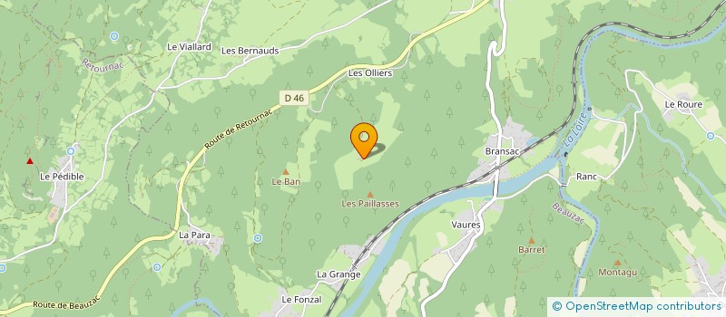 localisation de l'entreprise GROUPEMENT FORESTIER DE BOUTEYROLLES  BEAUZAC