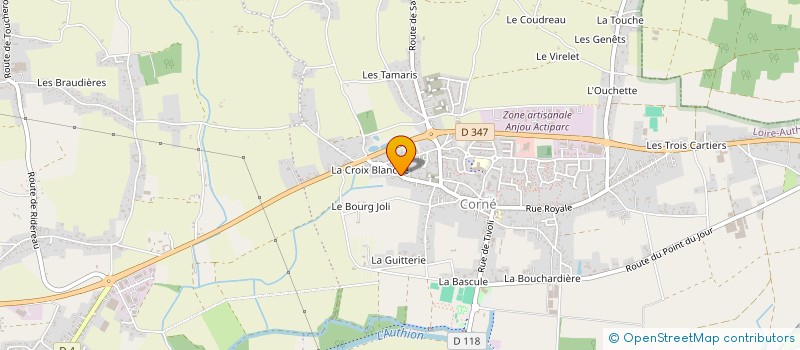 localisation de l'entreprise GROUPEMENT FORESTIER DE BRIGNIERE  LOIRE-AUTHION