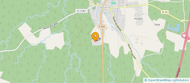 localisation de l'entreprise GROUPEMENT FORESTIER DE CABARDOS à CAPTIEUX