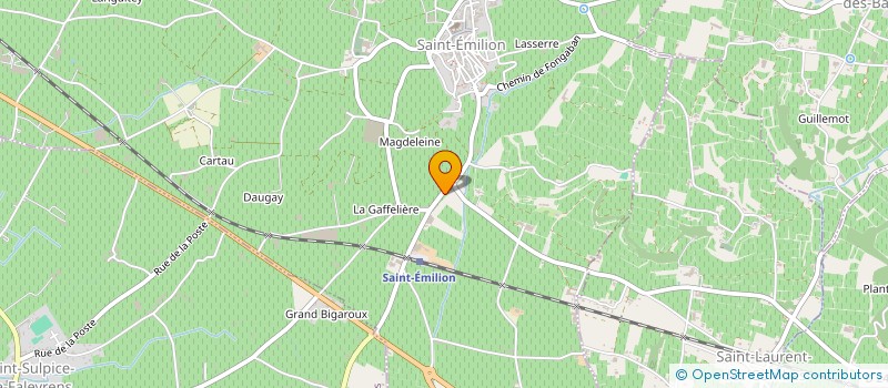 localisation de l'entreprise GROUPEMENT FORESTIER DE CAPBOURTEIL  SAINT-EMILION