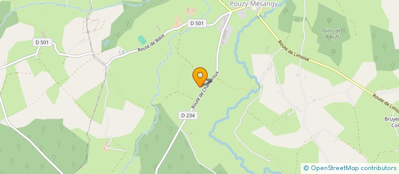 localisation de l'entreprise GROUPEMENT FORESTIER DE CHAMPROUX à POUZY-MESANGY