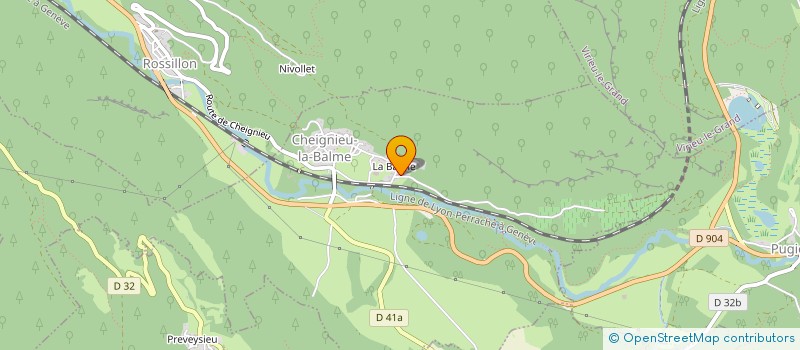 localisation de l'entreprise GROUPEMENT FORESTIER DE CHARLET  CHEIGNIEU-LA-BALME