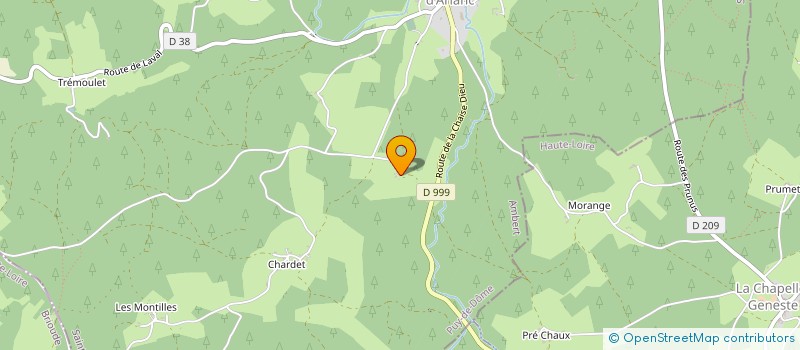 localisation de l'entreprise GROUPEMENT FORESTIER DE CHENERAILLES  SAINT-ALYRE-D ARLANC