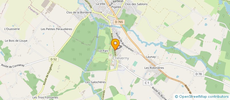 localisation de l'entreprise GROUPEMENT FORESTIER DE CHEVERNY à CHEVERNY