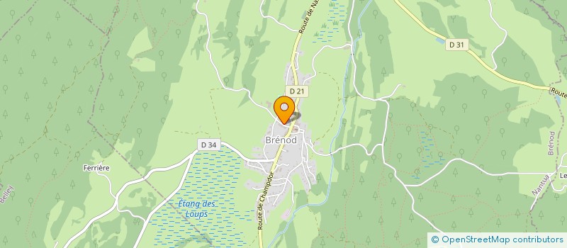 localisation de l'entreprise GROUPEMENT FORESTIER DE COMBES A FAUX  BRENOD