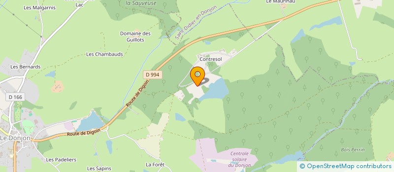 localisation de l'entreprise GROUPEMENT FORESTIER DE CONTRESOL  LE DONJON