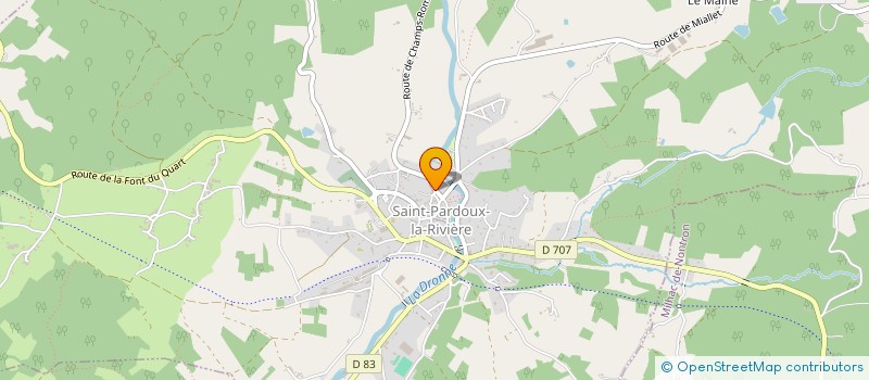 localisation de l'entreprise GROUPEMENT FORESTIER DE COUDER FERY  ST-SAUD-LACOUSSIERE